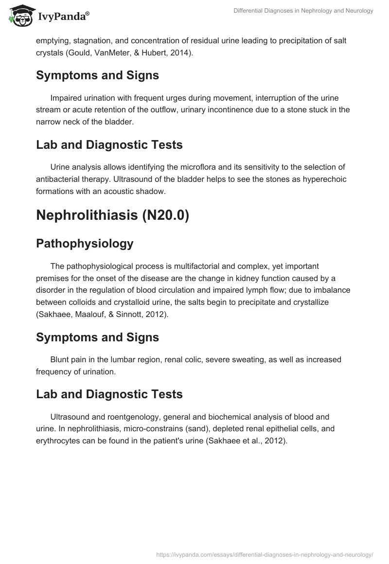Differential Diagnoses in Nephrology and Neurology. Page 2