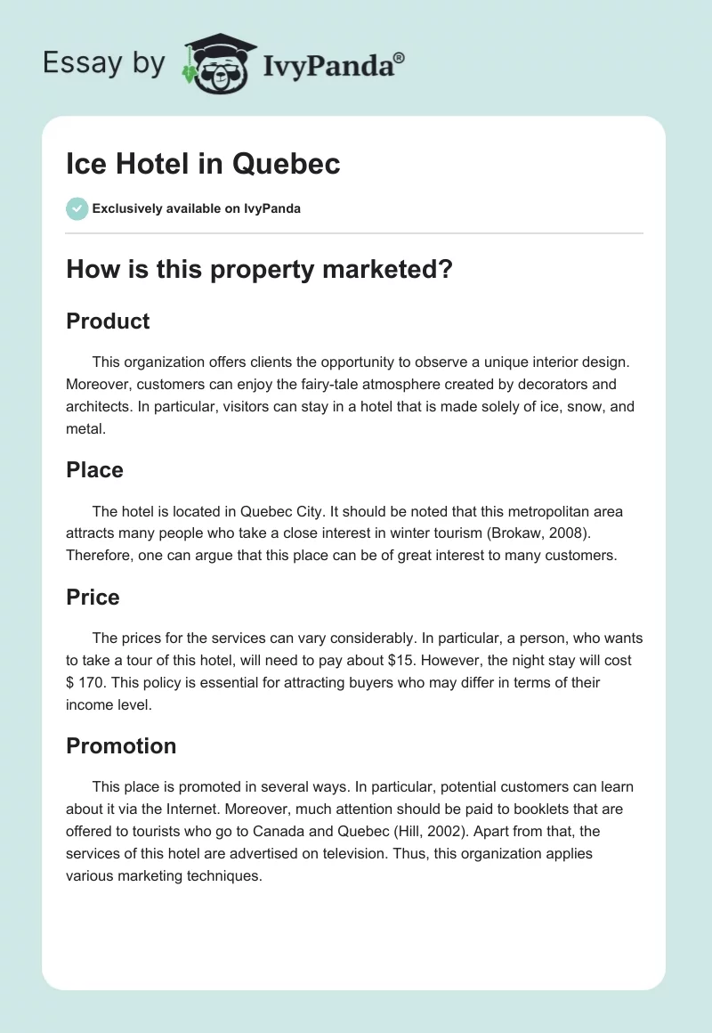 Ice Hotel in Quebec. Page 1