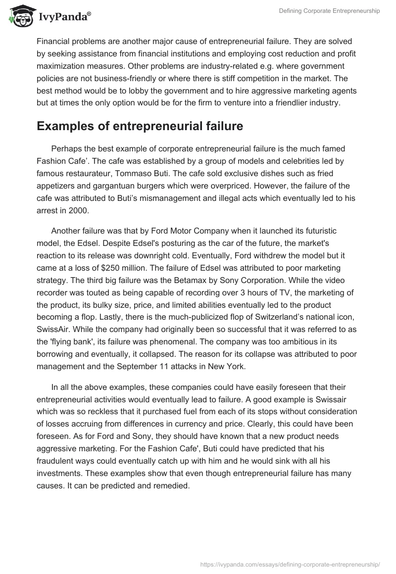 Defining Corporate Entrepreneurship. Page 4