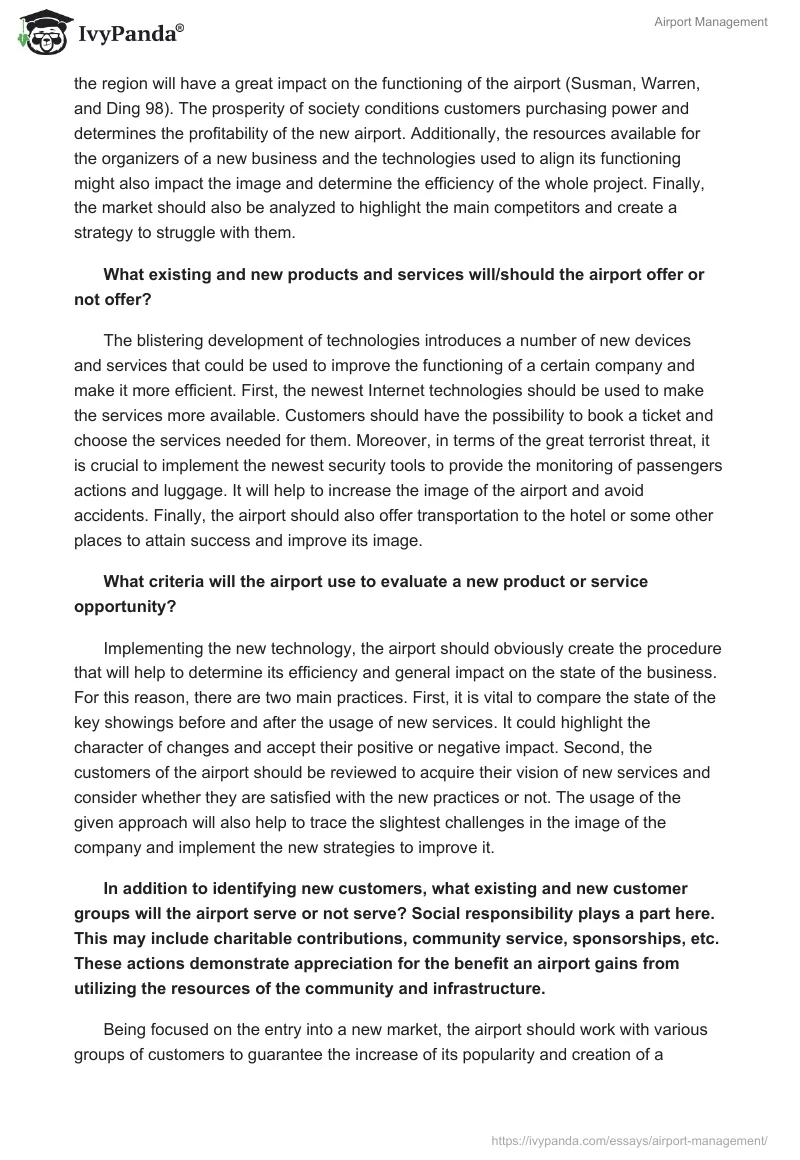 Airport Management. Page 2