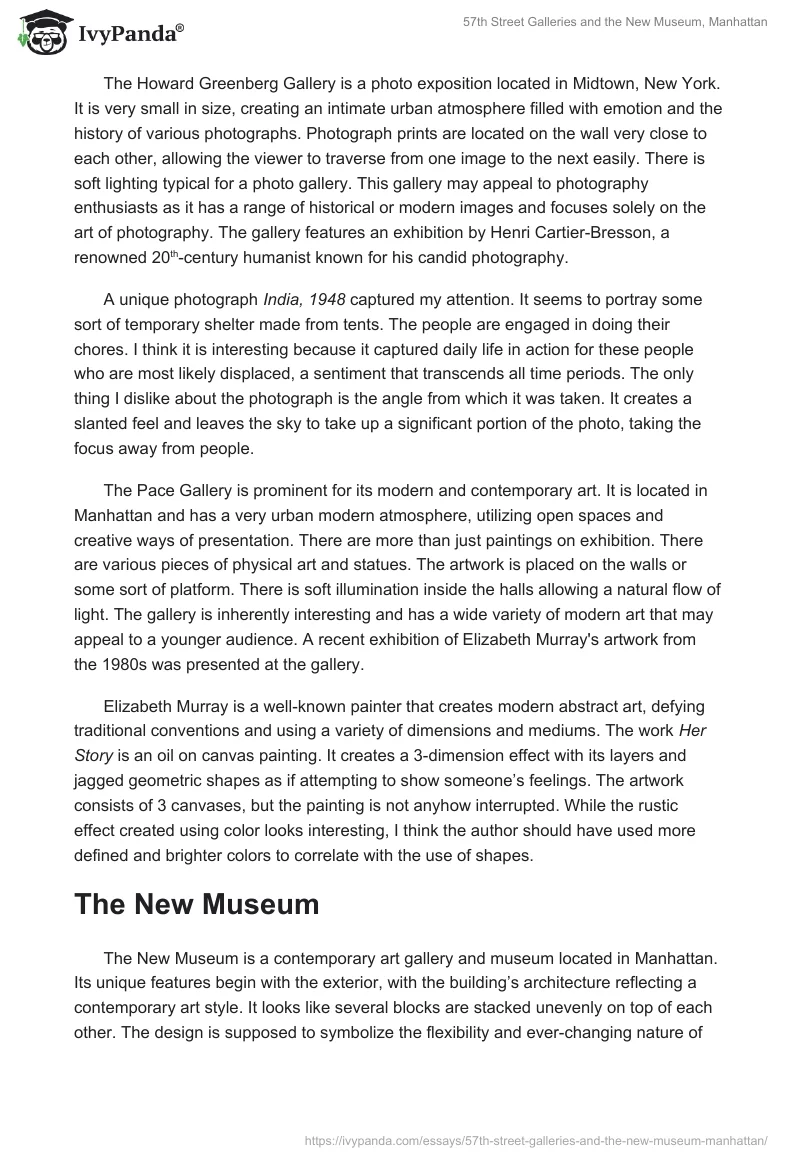57th Street Galleries and the New Museum, Manhattan. Page 2