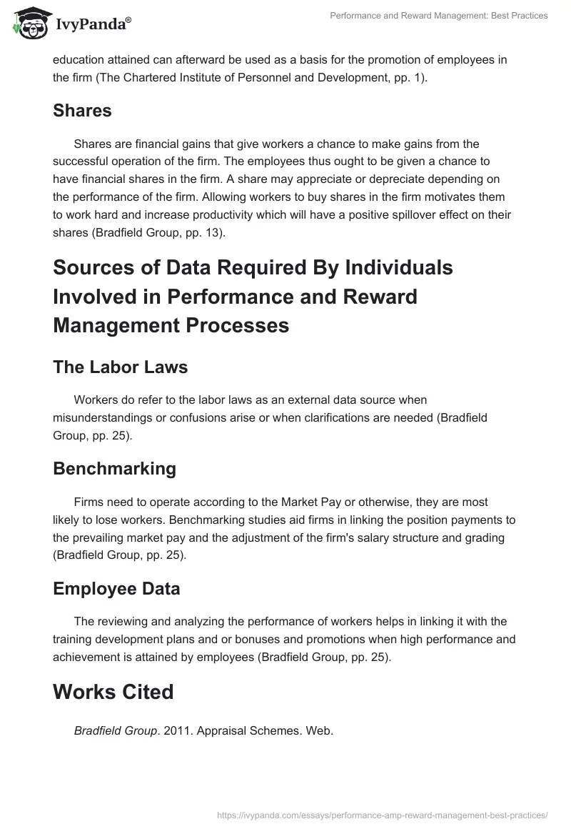 Performance and Reward Management: Best Practices. Page 3