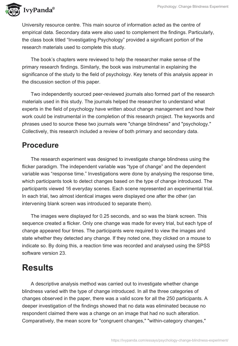 Psychology: Change Blindness Experiment. Page 4