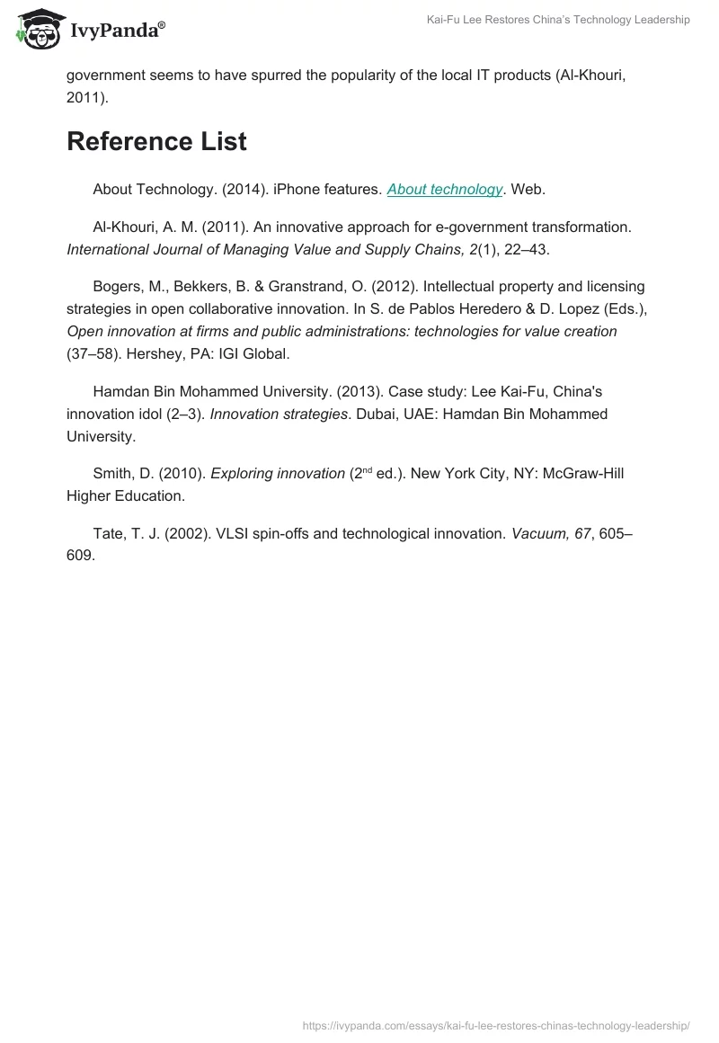 Kai-Fu Lee Restores China’s Technology Leadership. Page 4