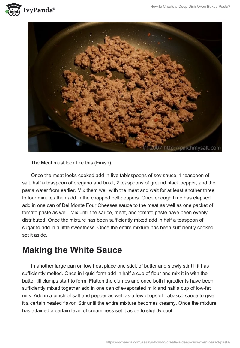 How to Create a Deep Dish Oven Baked Pasta?. Page 5