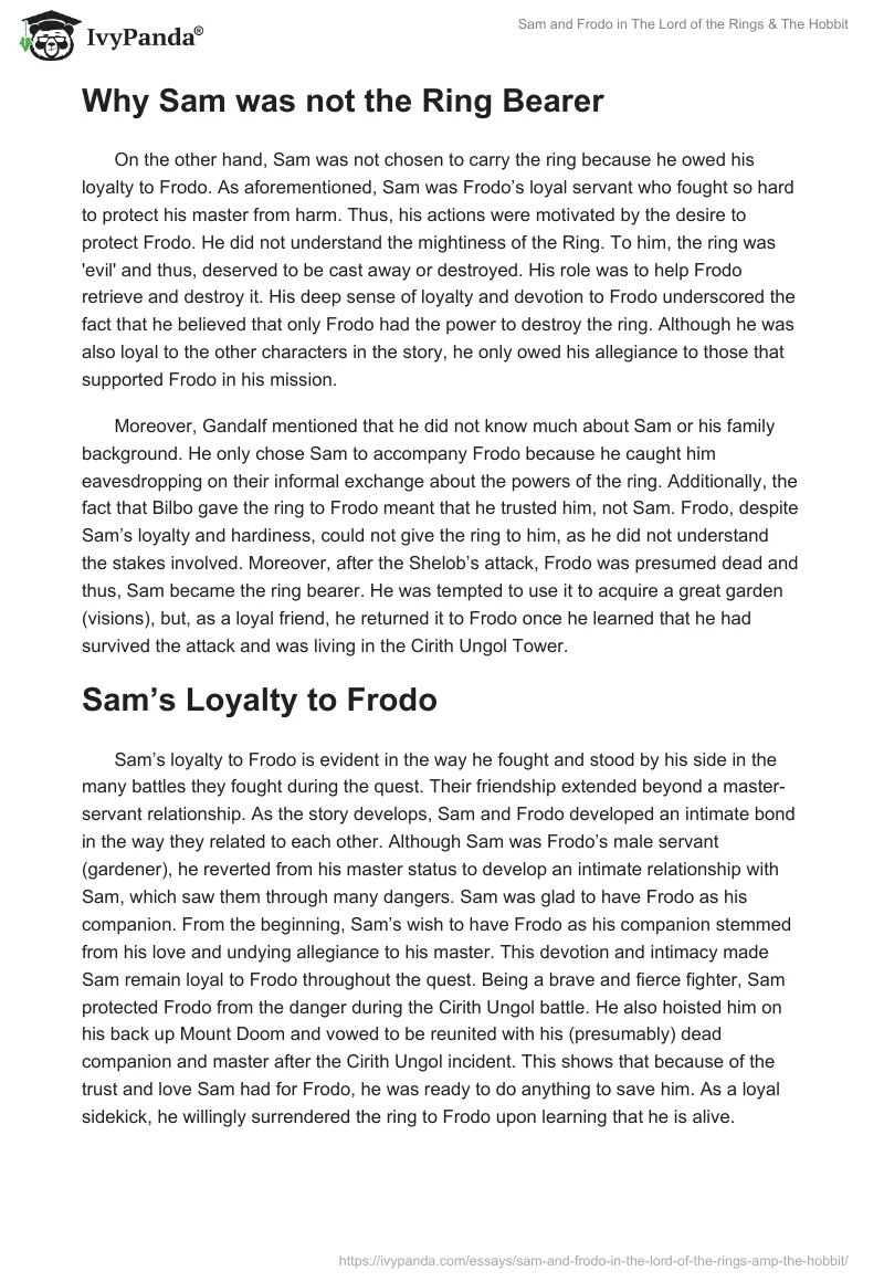 Sam and Frodo in The Lord of the Rings & The Hobbit. Page 2