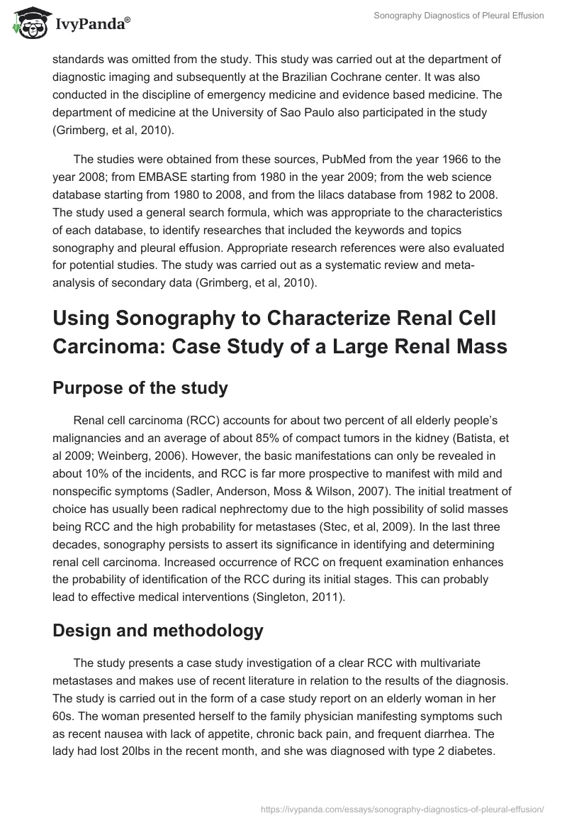 Sonography Diagnostics of Pleural Effusion. Page 2