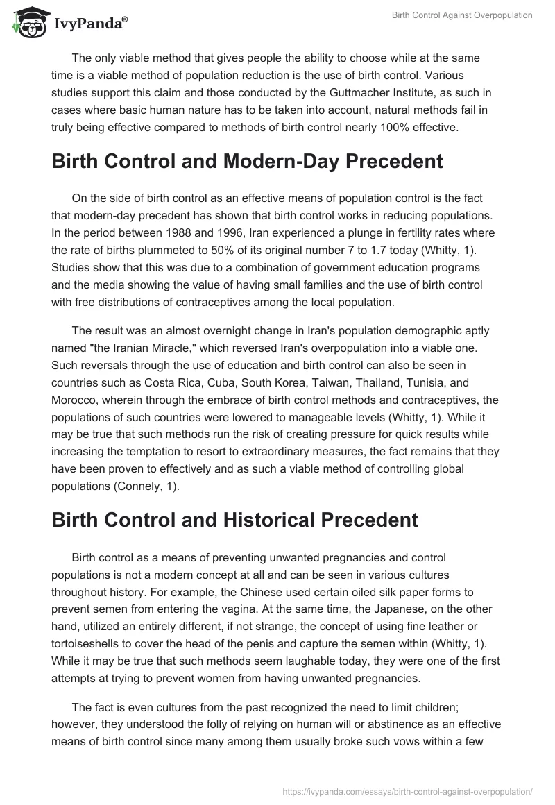 Birth Control Against Overpopulation. Page 3