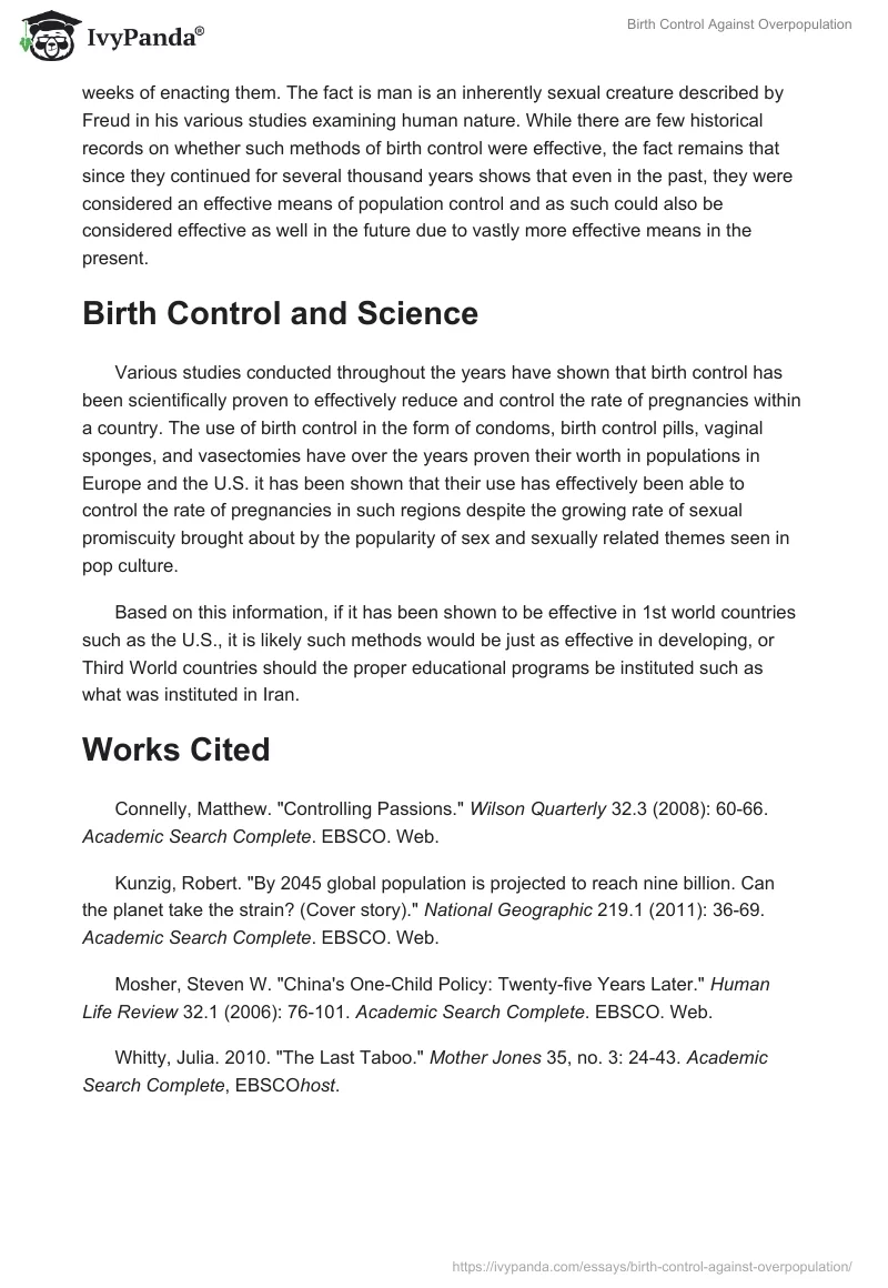 Birth Control Against Overpopulation. Page 4