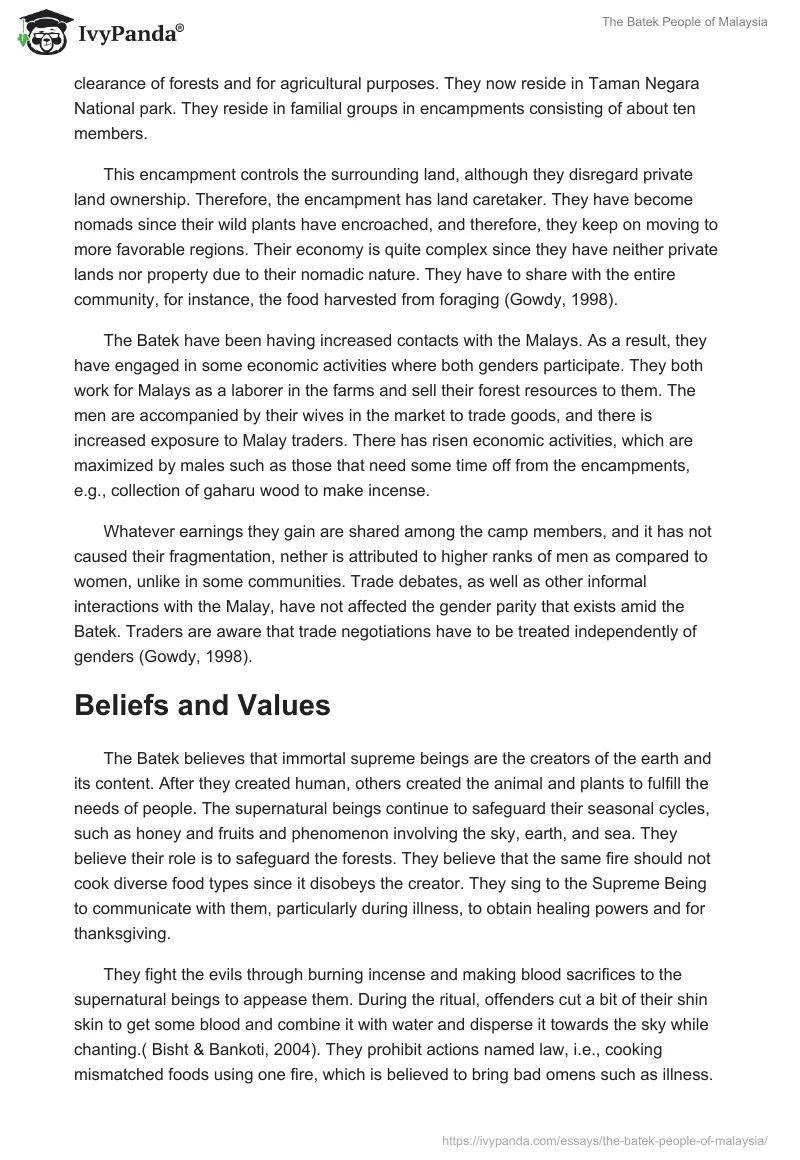 The Batek People of Malaysia. Page 4