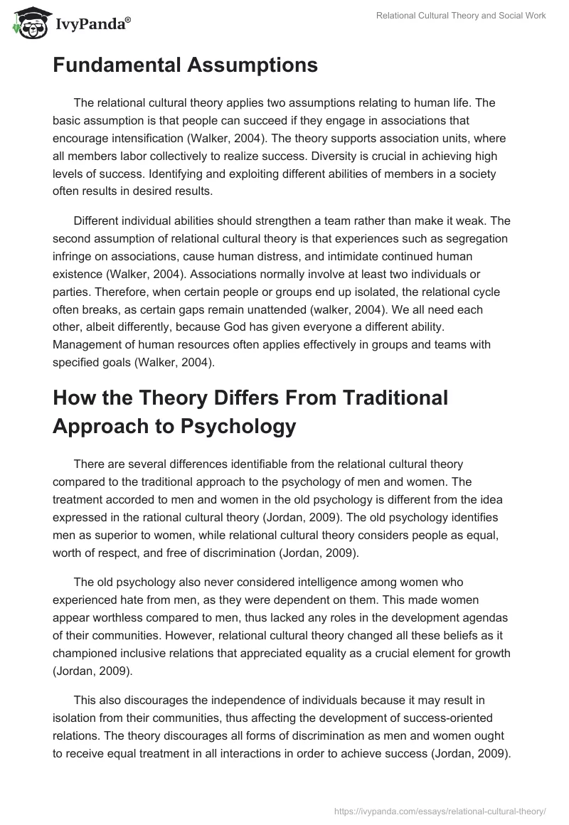 Relational Cultural Theory and Social Work. Page 2