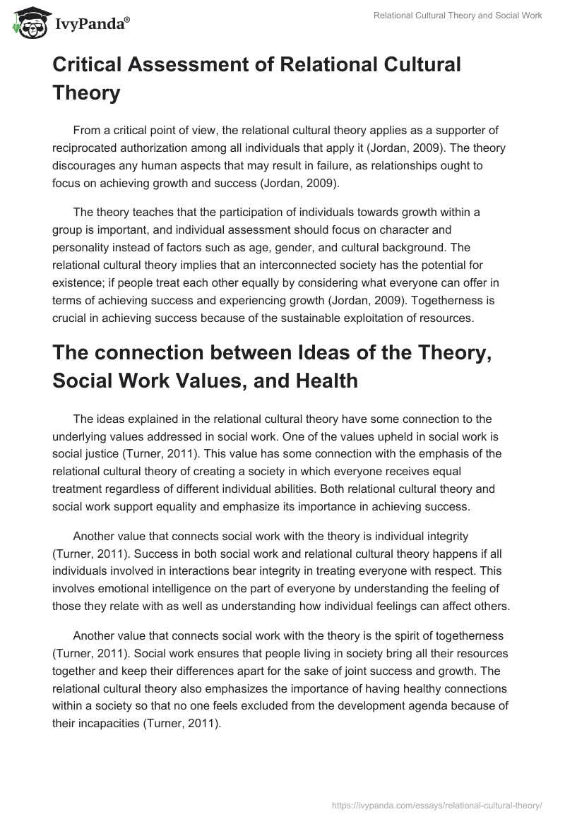 Relational Cultural Theory and Social Work. Page 3