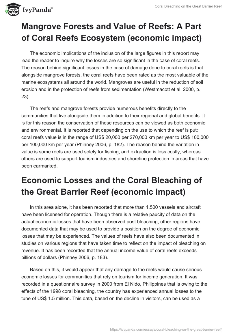 Coral Bleaching on the Great Barrier Reef. Page 2