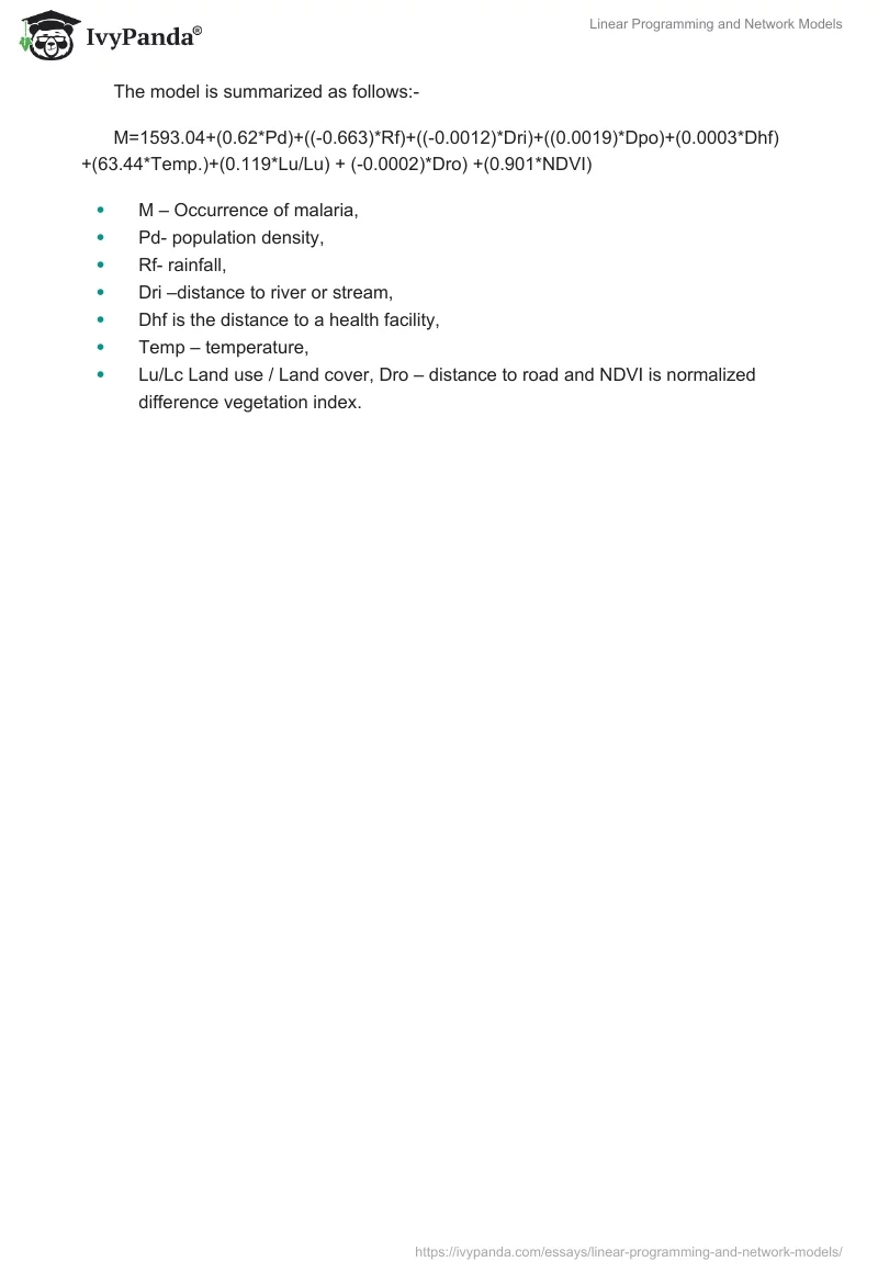 Linear Programming and Network Models. Page 5