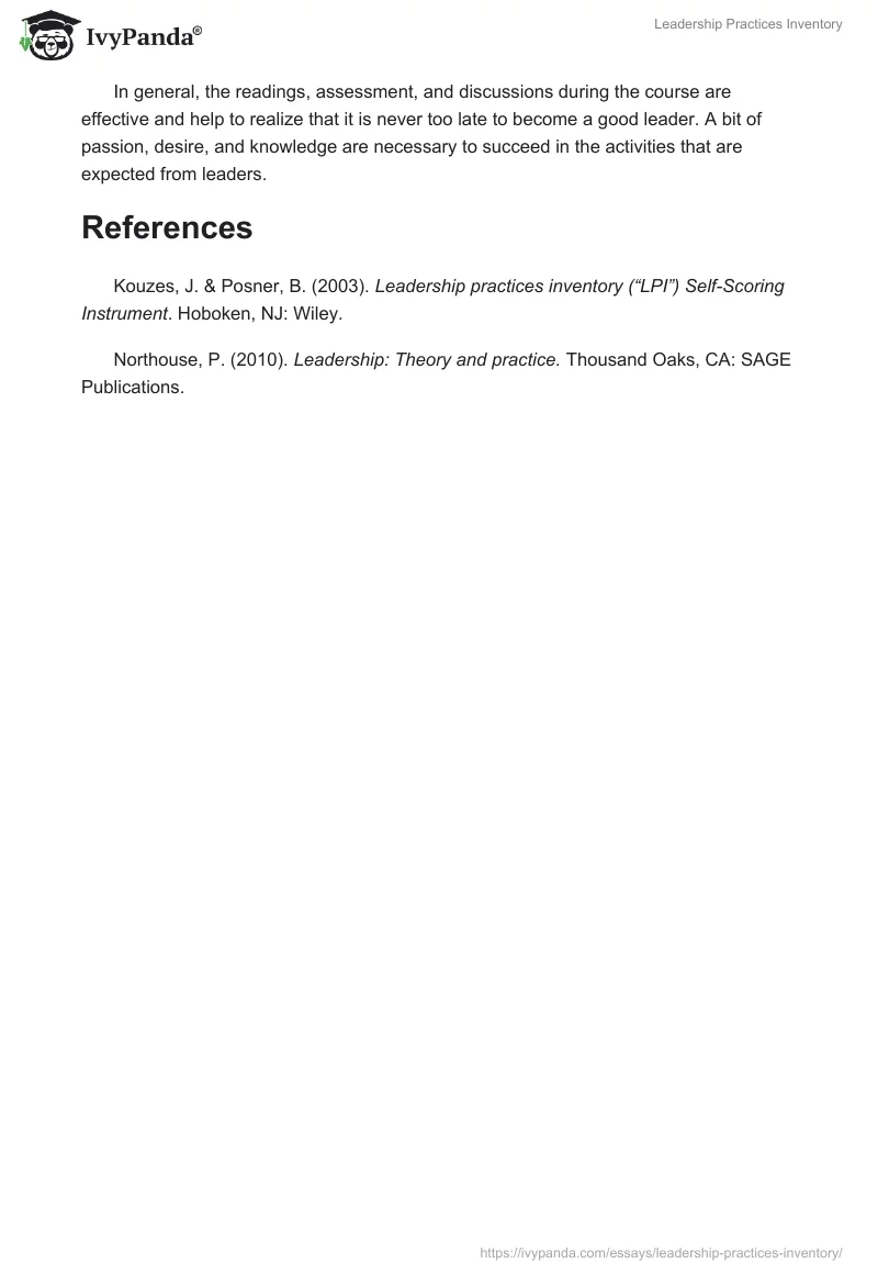 Leadership Practices Inventory. Page 3
