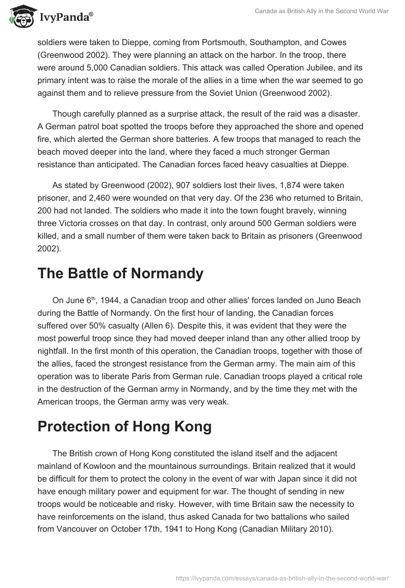 Canada as British Ally in the Second World War. Page 3