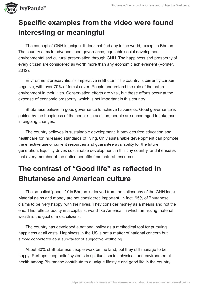 Bhutanese Views on Happiness and Subjective Wellbeing. Page 2