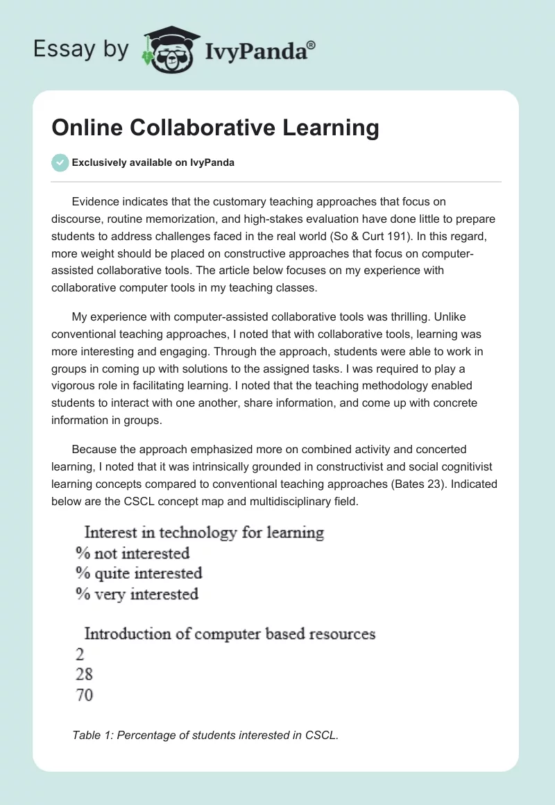Online Collaborative Learning. Page 1