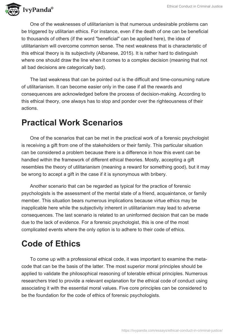 Ethical Conduct in Criminal Justice. Page 4