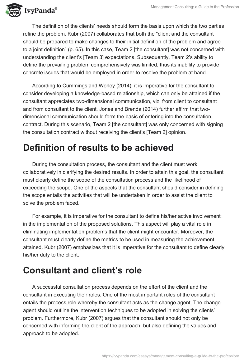 Management Consulting: a Guide to the Profession. Page 2
