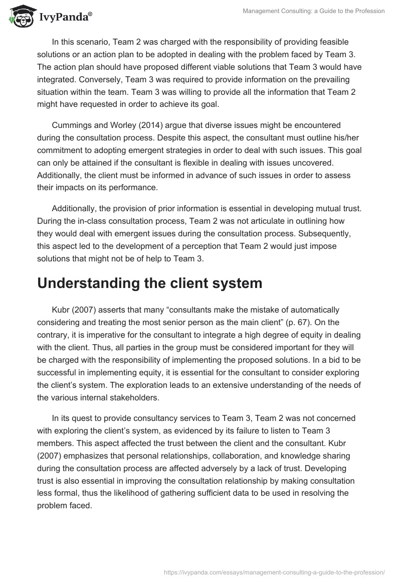 Management Consulting: a Guide to the Profession. Page 3