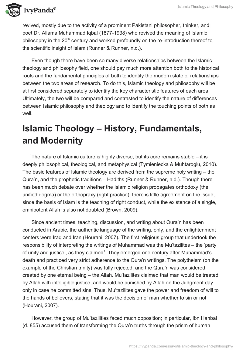 Islamic Theology and Philosophy. Page 2