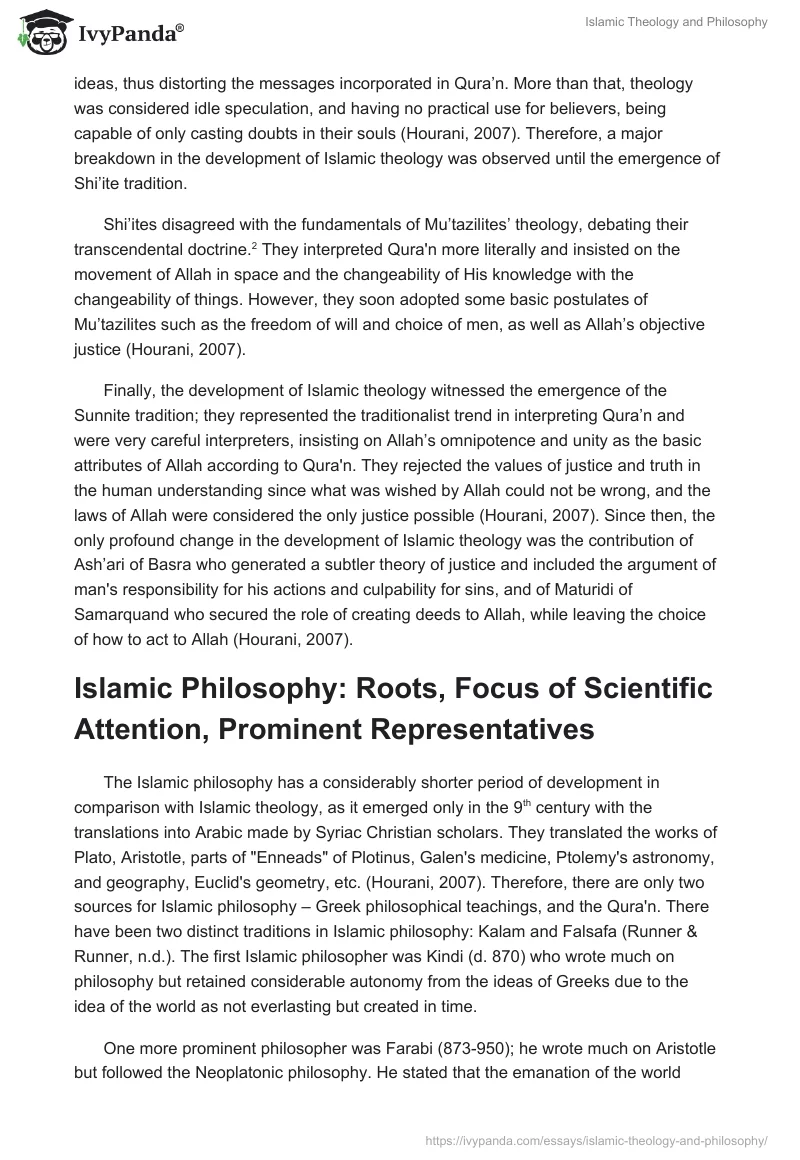 Islamic Theology and Philosophy. Page 3