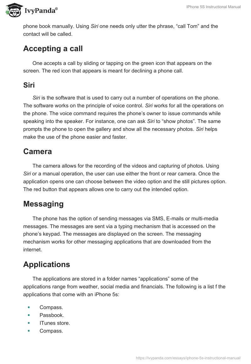 IPhone 5S Instructional Manual. Page 3
