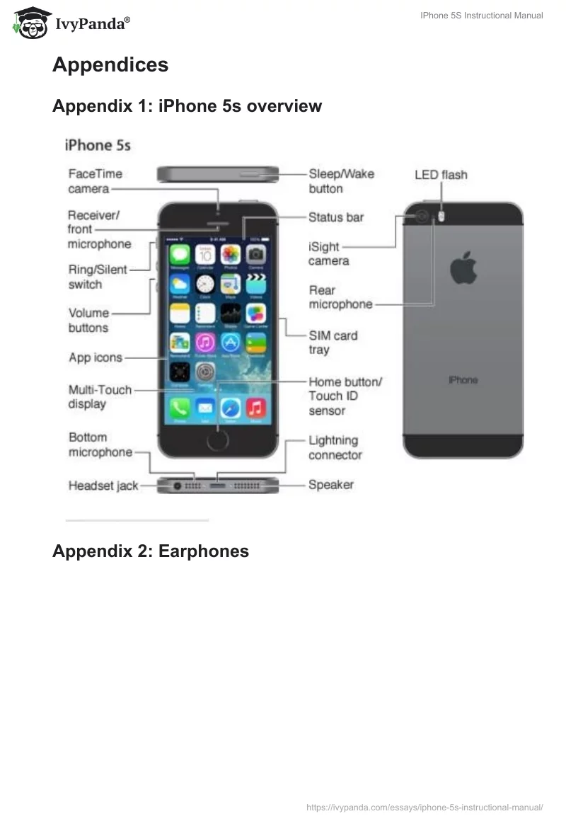IPhone 5S Instructional Manual. Page 5