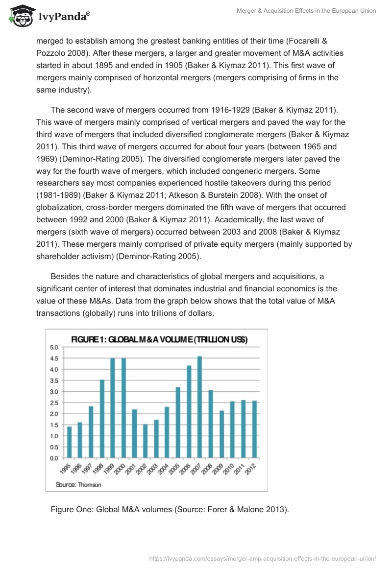 Merger & Acquisition Effects in the European Union. Page 3