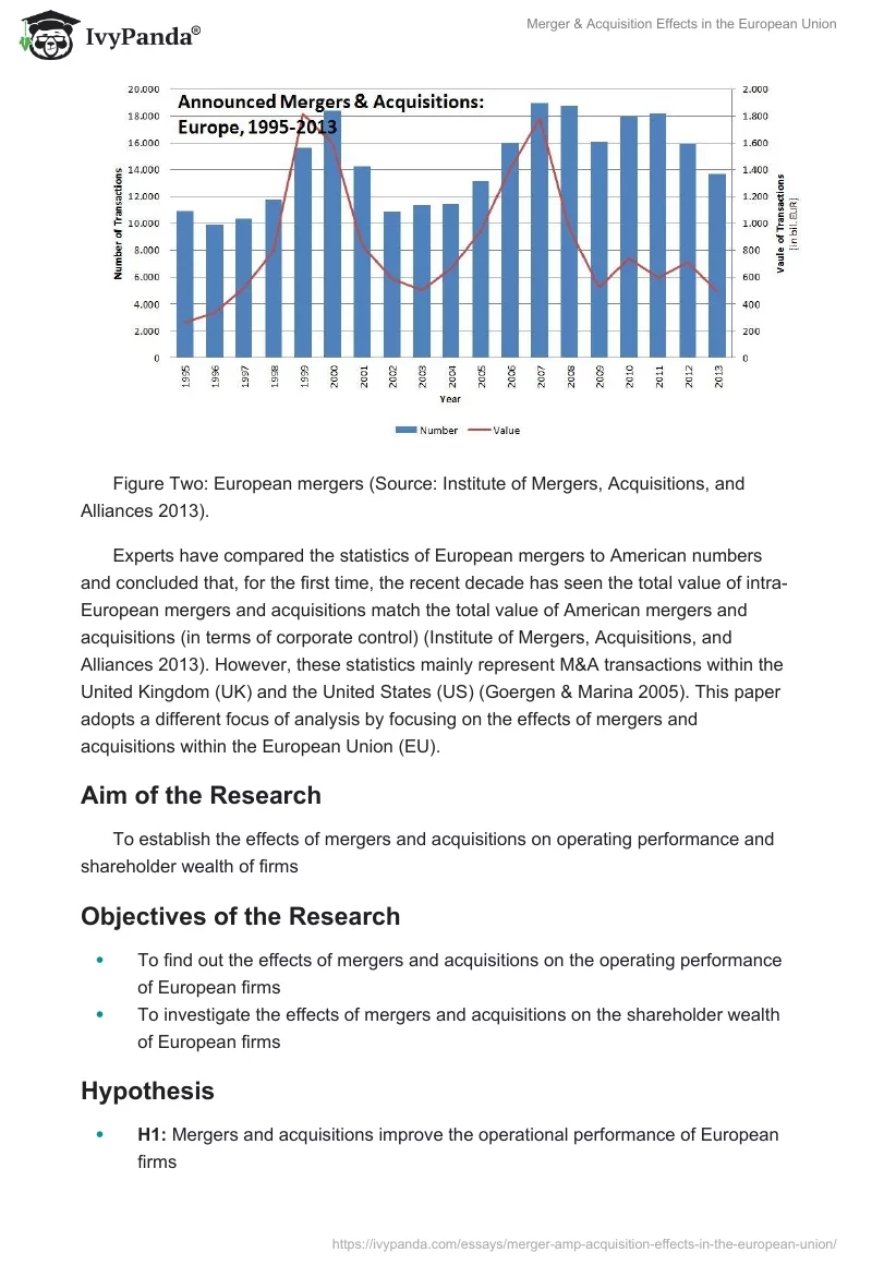 Merger & Acquisition Effects in the European Union. Page 5