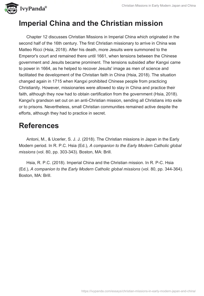 Christian Missions in Early Modern Japan and China. Page 2