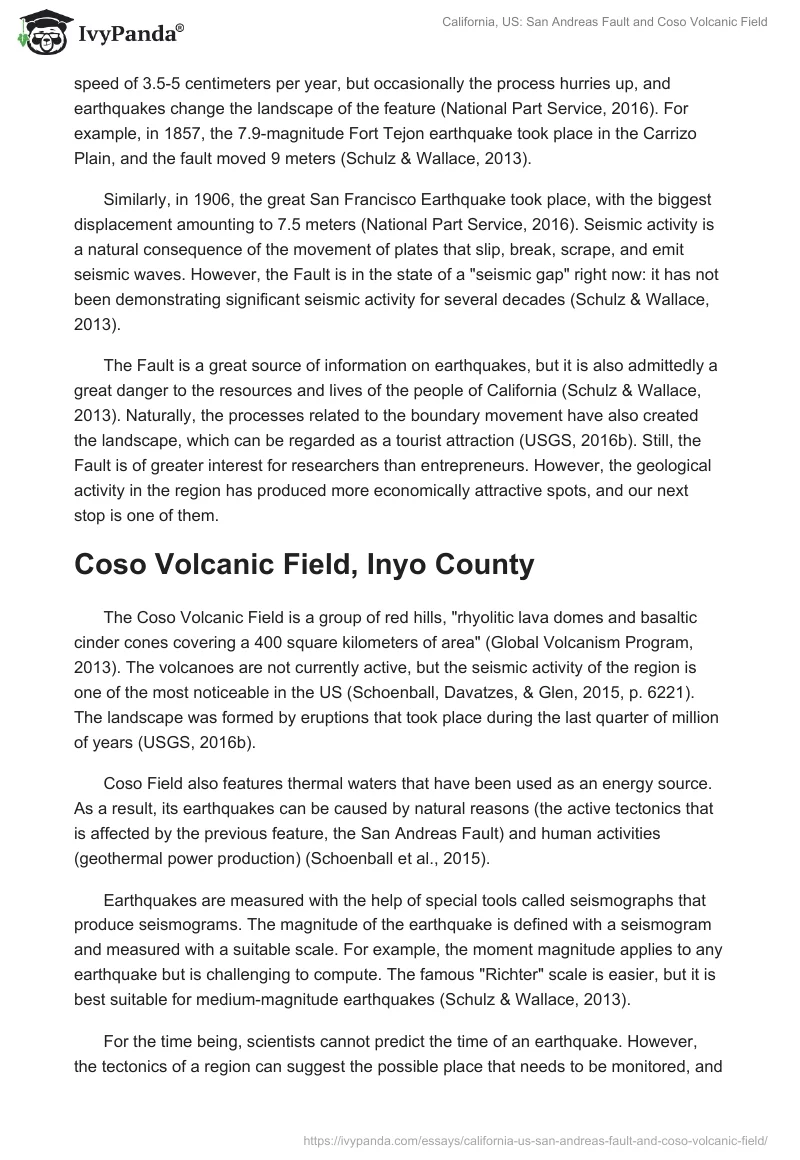 California, US: San Andreas Fault and Coso Volcanic Field. Page 2