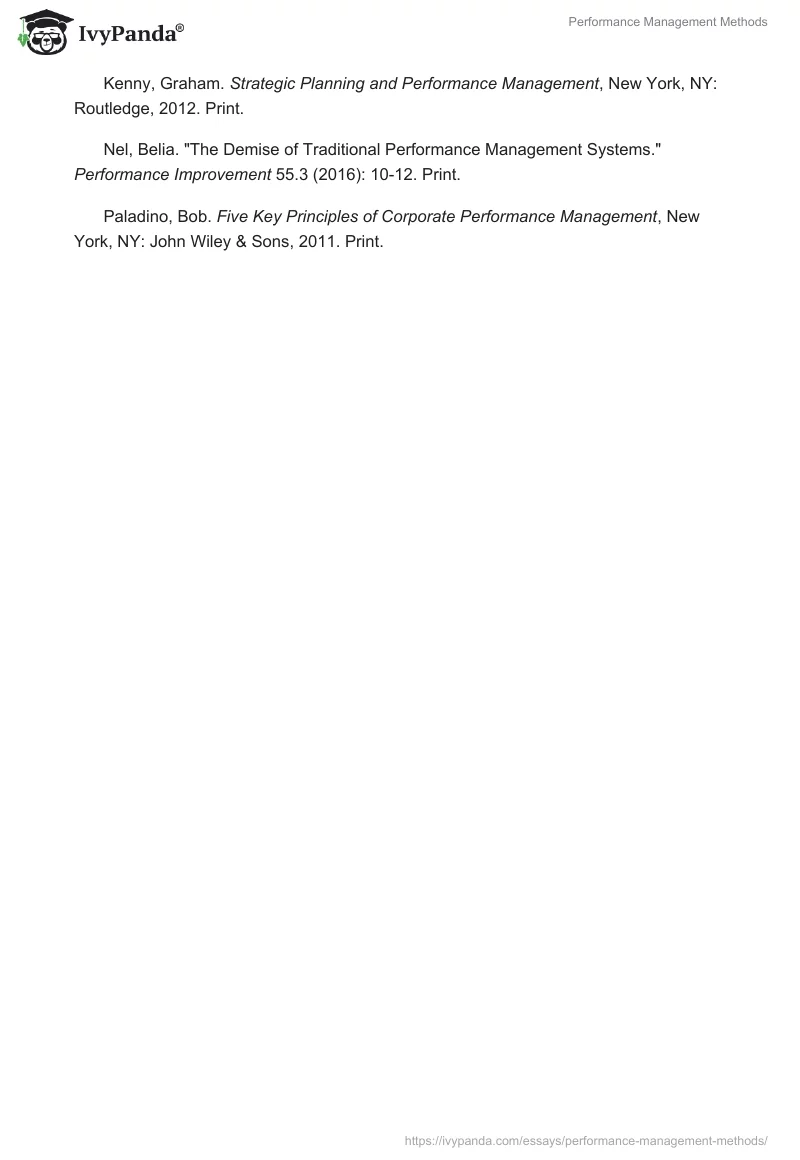 Performance Management Methods. Page 4