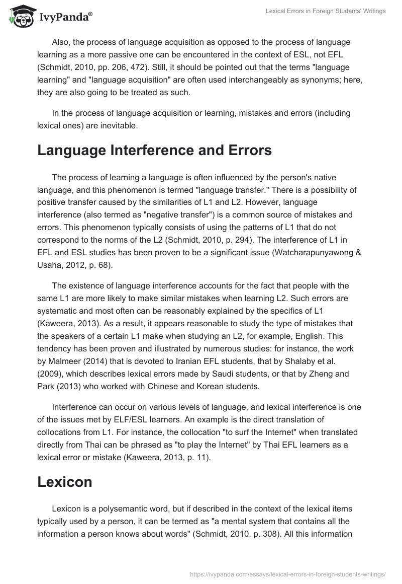 Lexical Errors in Foreign Students' Writings. Page 3