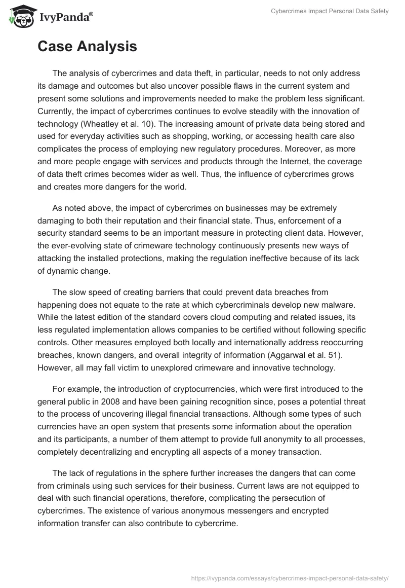 Cybercrimes Impact Personal Data Safety. Page 4