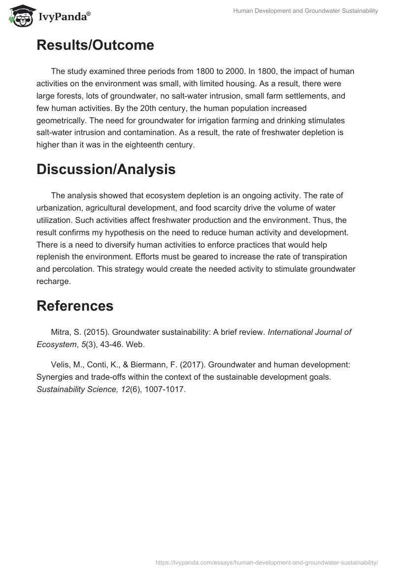 Human Development and Groundwater Sustainability. Page 2