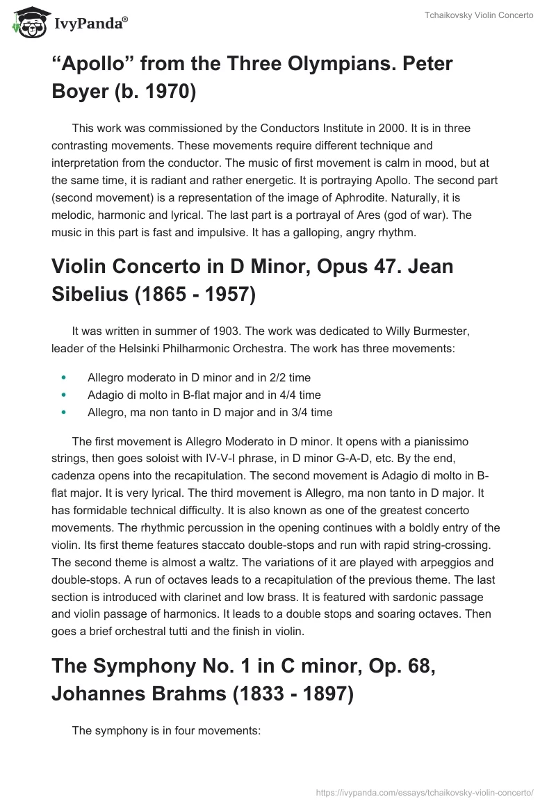 Tchaikovsky Violin Concerto. Page 2