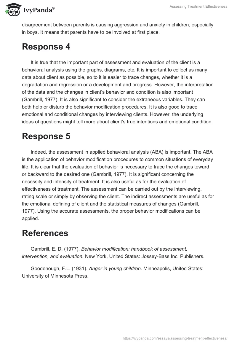 Assessing Treatment Effectiveness. Page 2