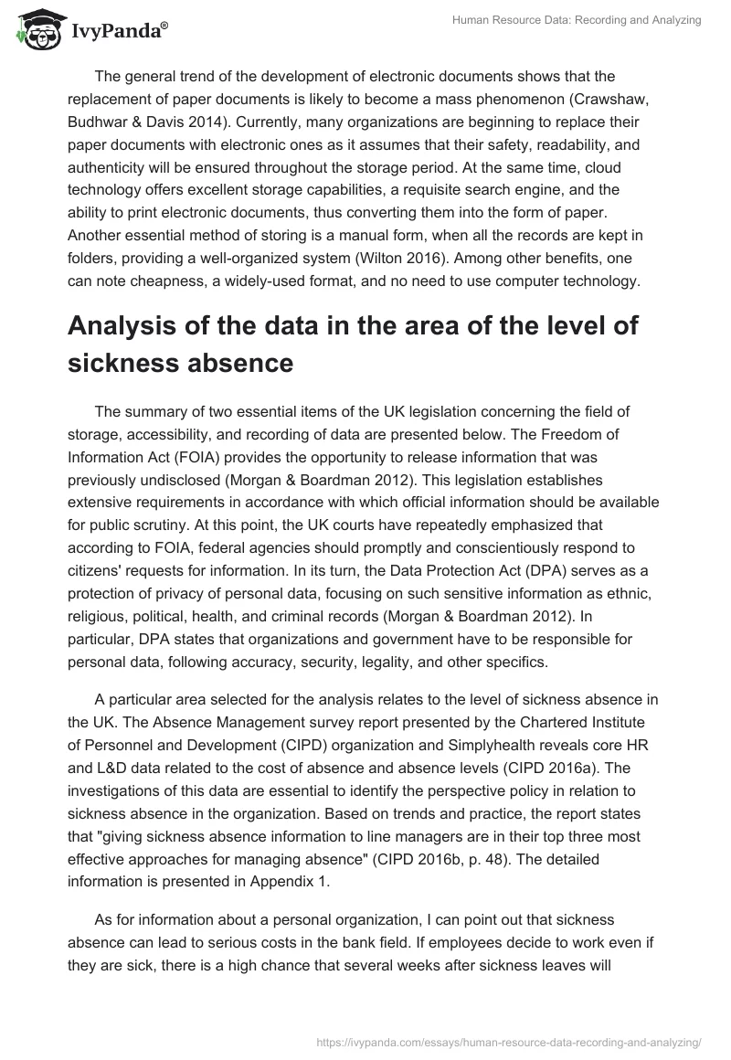 Human Resource Data: Recording and Analyzing. Page 2