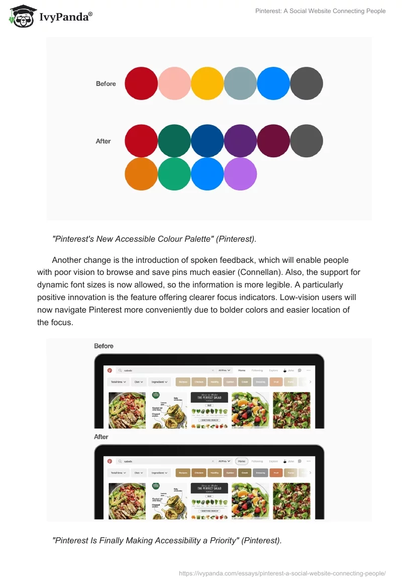 Pinterest: A Social Website Connecting People. Page 3