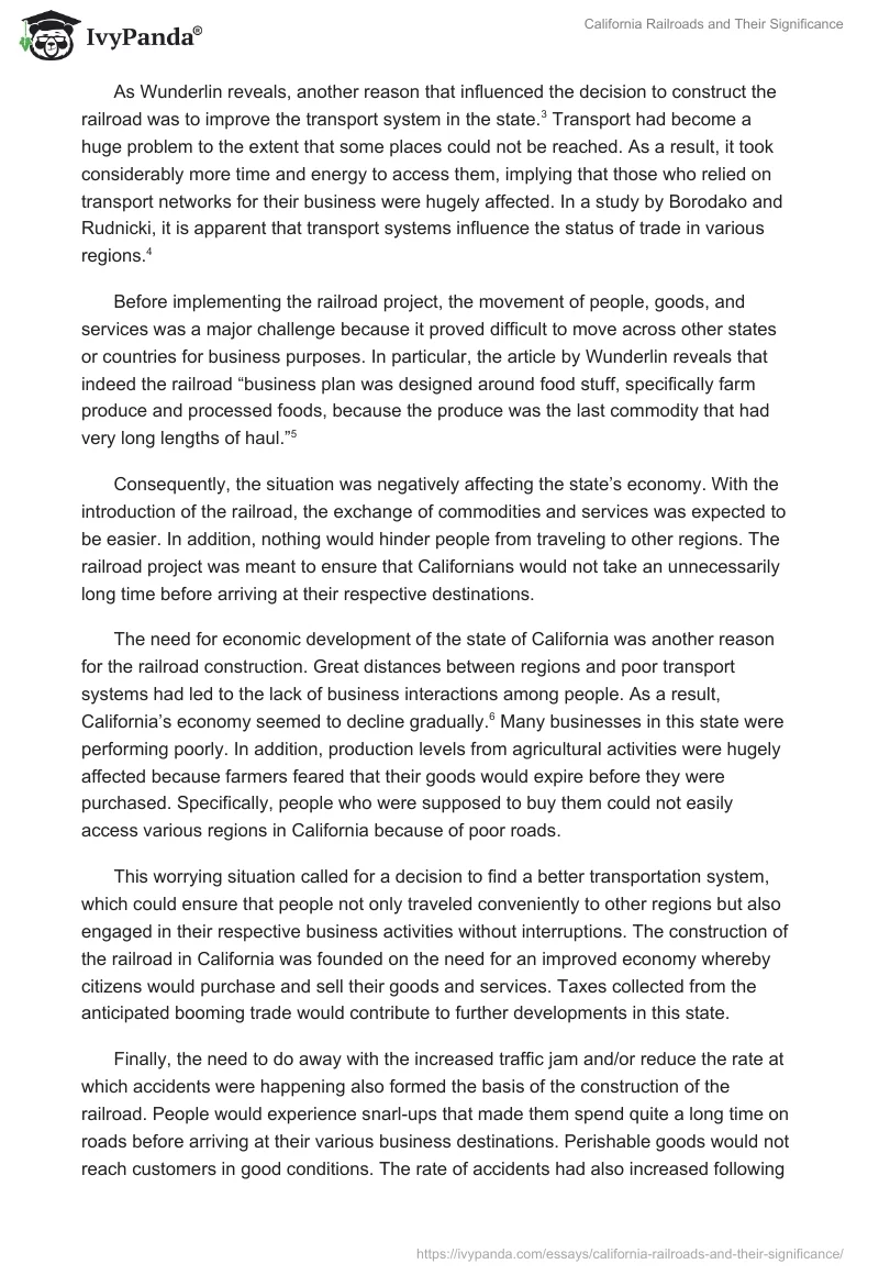 California Railroads and Their Significance. Page 2