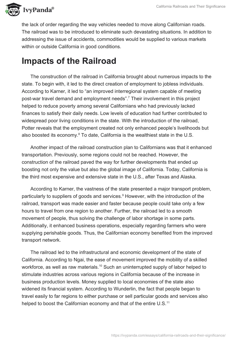 California Railroads and Their Significance. Page 3