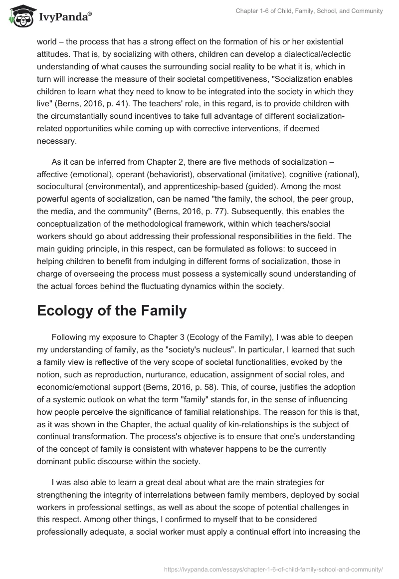 Chapter 1-6 of "Child, Family, School, and Community". Page 2