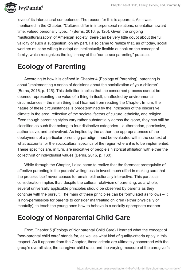 Chapter 1-6 of "Child, Family, School, and Community". Page 3