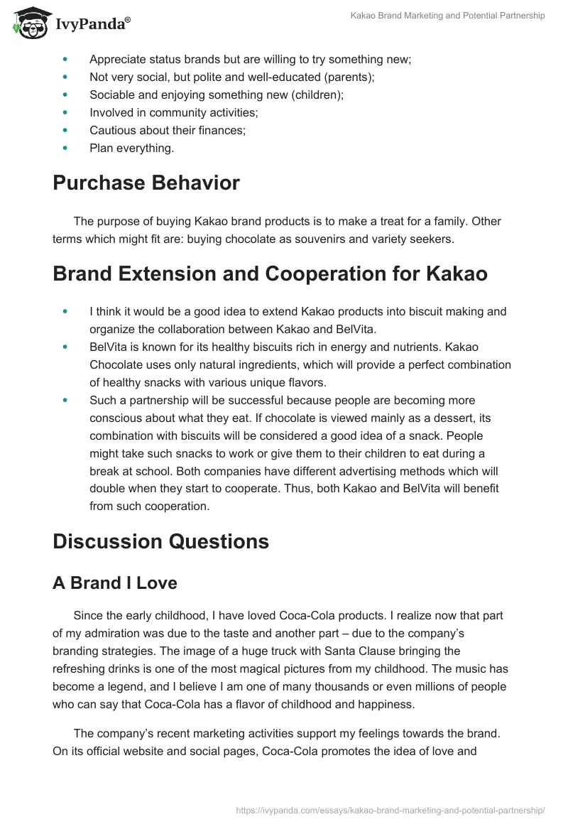 Kakao Brand Marketing and Potential Partnership. Page 2