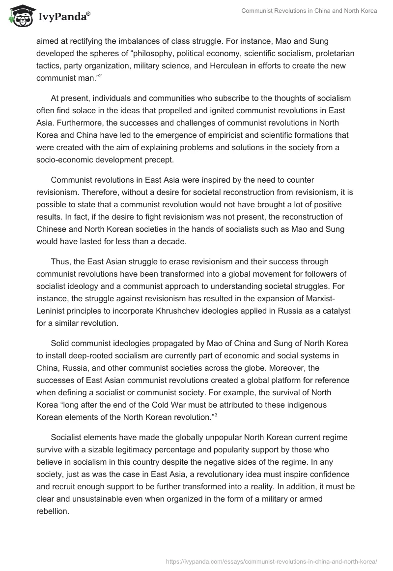 Communist Revolutions in China and North Korea. Page 2