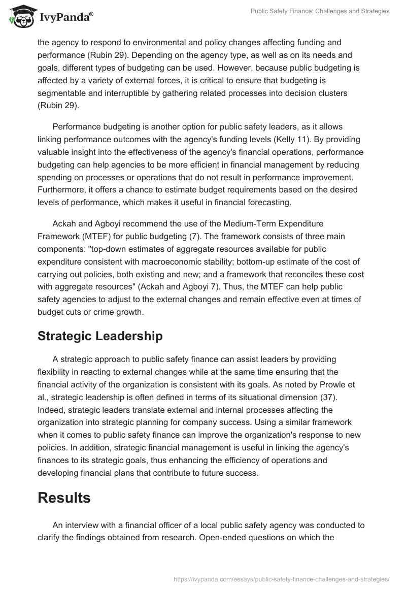 Public Safety Finance: Challenges and Strategies. Page 5