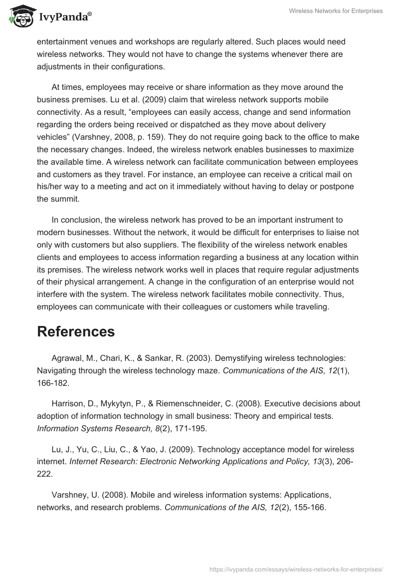 Wireless Networks for Enterprises. Page 2