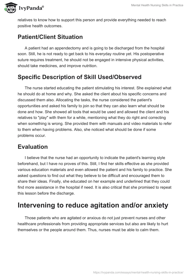 Mental Health Nursing Skills in Practice. Page 3